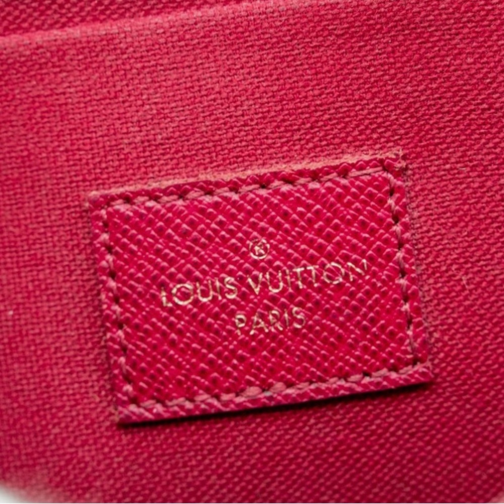 Louis Vuitton Brown and Red Monogram Wallet Set - Picture 8 of 9